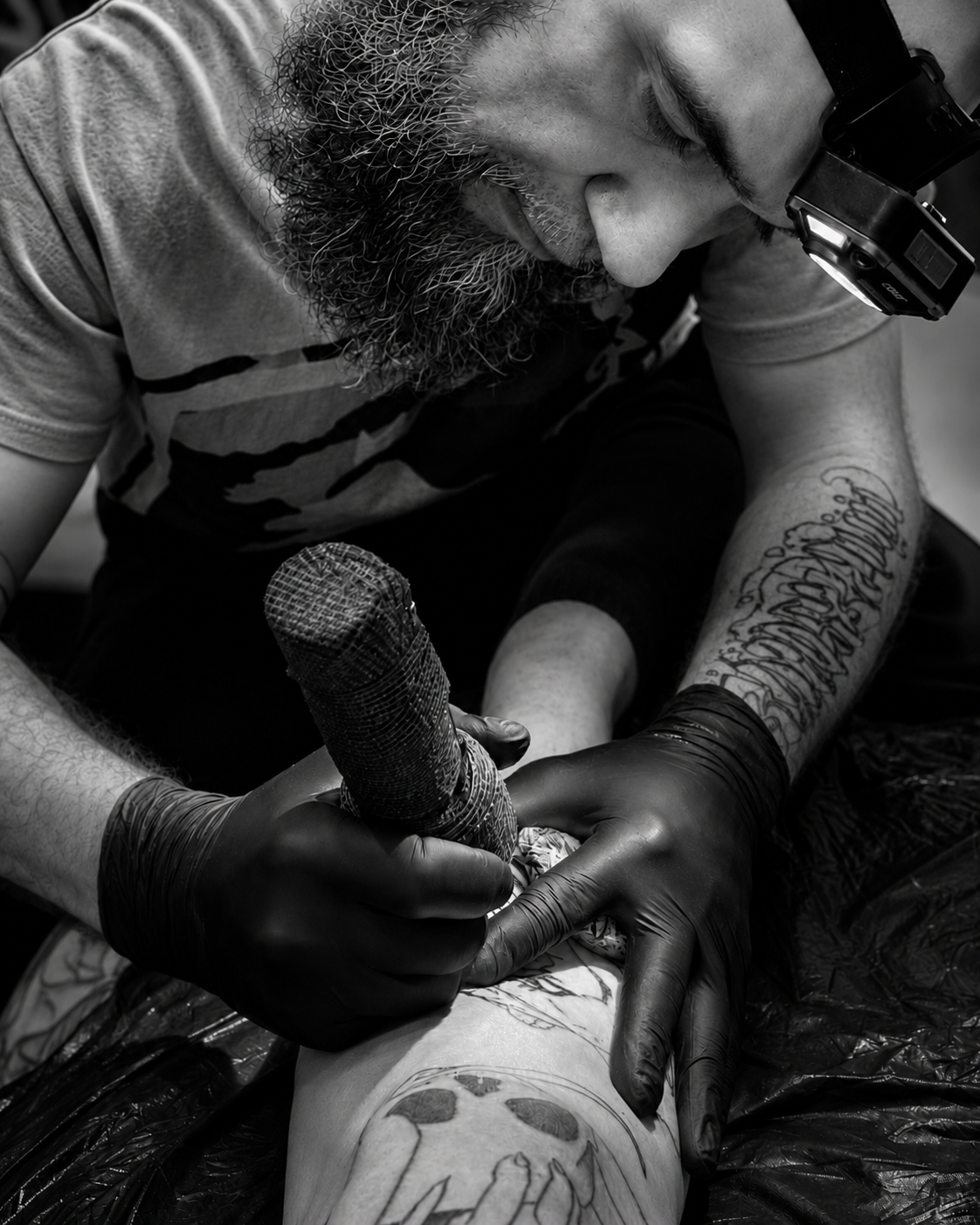 Keith Pennington tattooing at Inked Skin