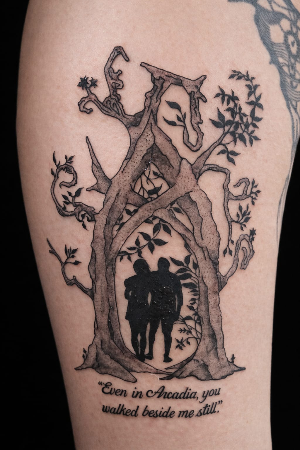 Custom tattoo detail